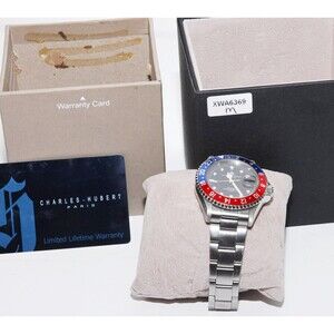 Charles-Hubert Paris 4019 Premium Collection Mens Watch Pre-Owned Nice